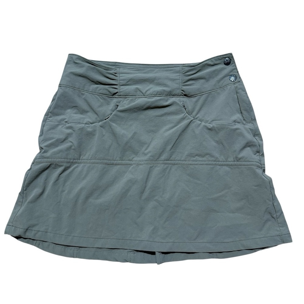 Athleta Tan Skort Skirt Hit the Trail Athletic Tennis Golf Zipper Pockets Size 0